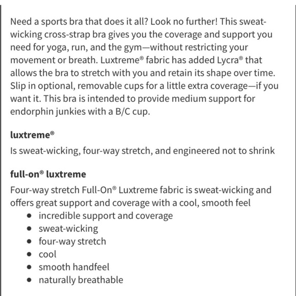 Lululemon racer back sports bra size 10 - Picture 4 of 5